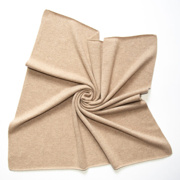 Kaschmir Babydecke "Babyblanket Saskia - beige" – Bild 4