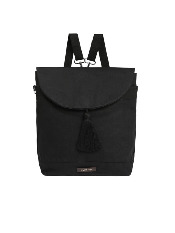 Wickeltasche "city diaper backpack black pepper - black"