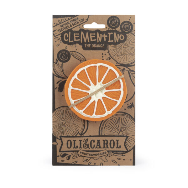 Greif- und Beißling Orange "Clementino the Orange - Teether&Bathtoy"