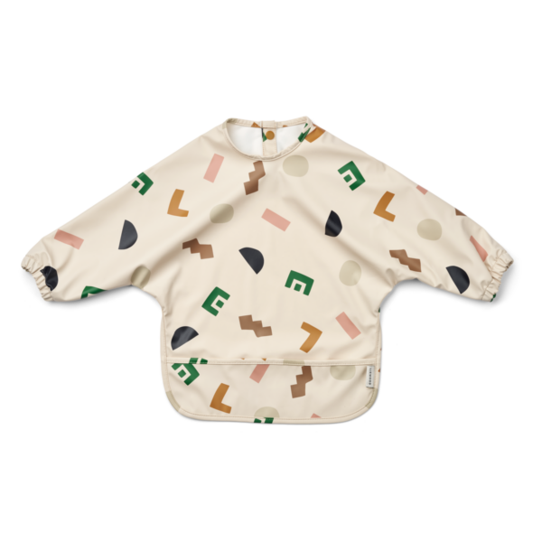 Cape-Lätzchen "Merle Cape Bib - graphic alphabet/sandy"