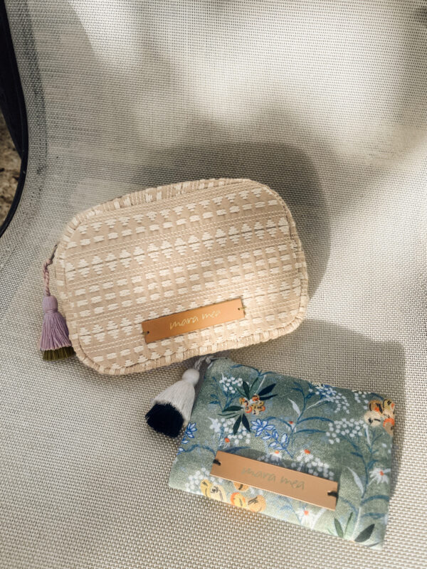 Kulturtasche "midi pouch sand & stone - beige" – Bild 2