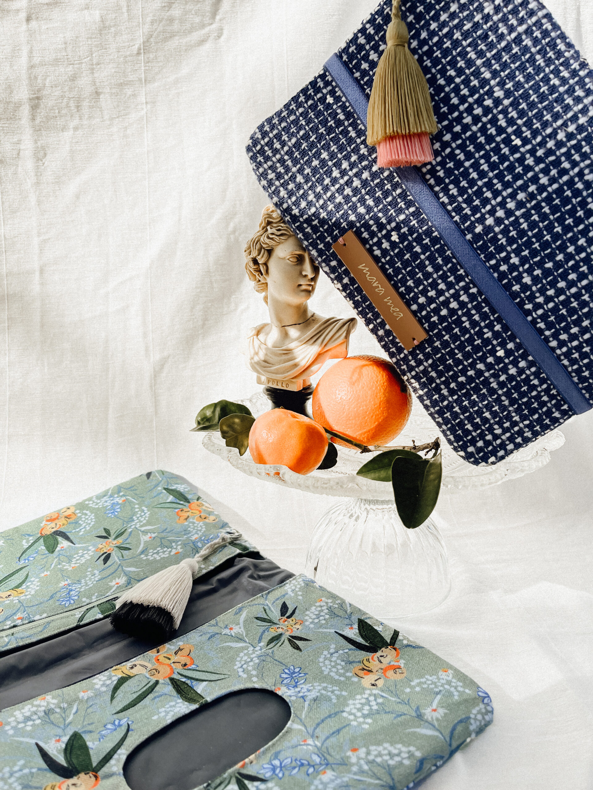 Windeltasche "Diaper clutch cinnamon treasures - blue" – Bild 2