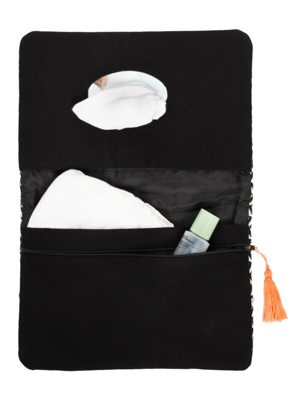 Windeltasche "Diaper clutch street market - black/off white pattern" – Bild 2