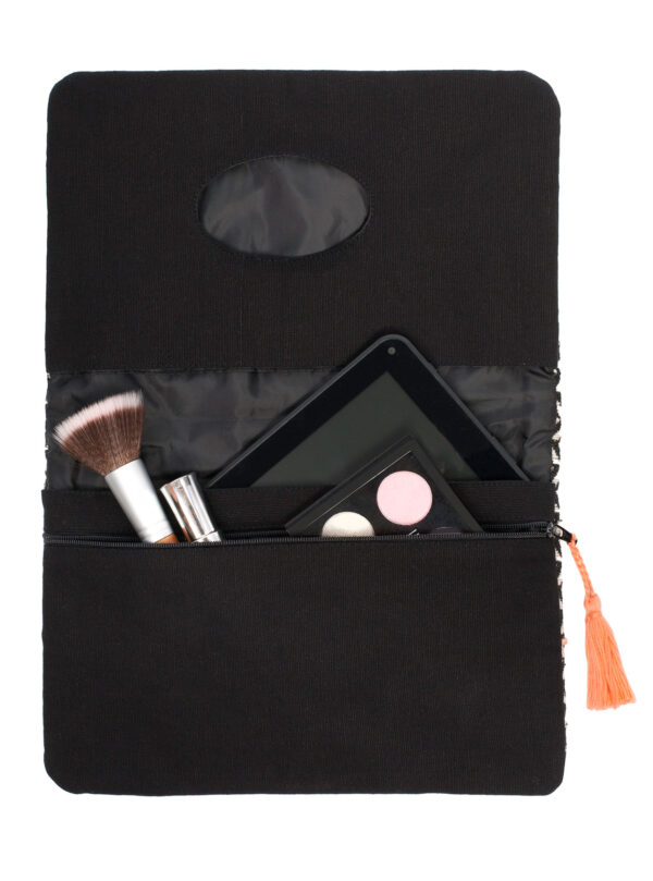 Windeltasche "Diaper clutch street market - black/off white pattern" – Bild 3