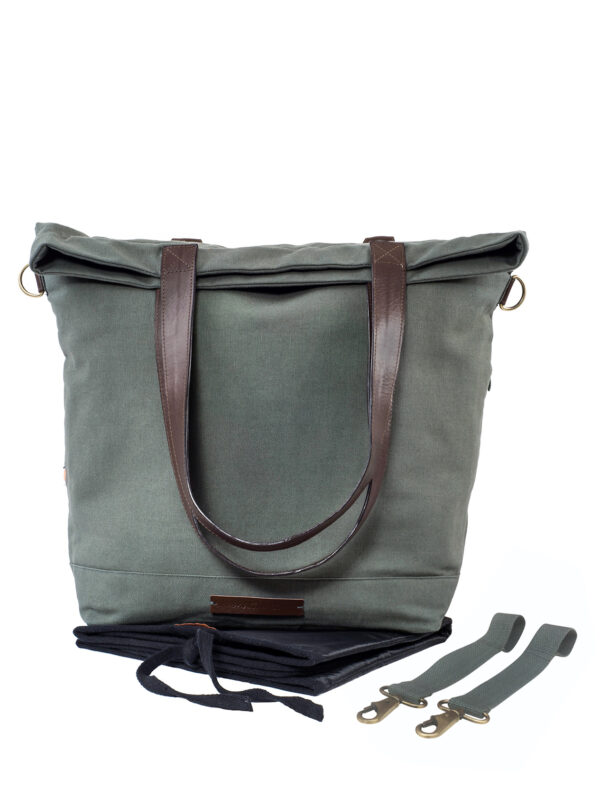 Wickeltasche "classic diaper bag family trip - olive" – Bild 5