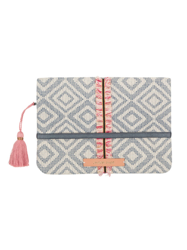 Windeltasche "Diaper clutch island magic - blue / off white"