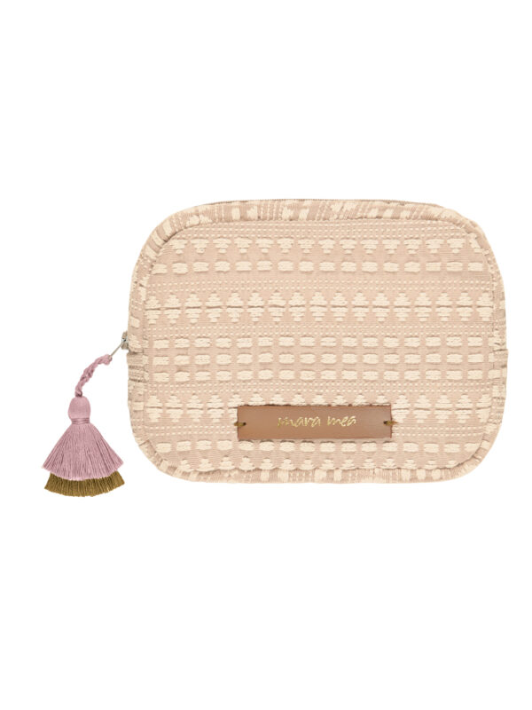 Kulturtasche "midi pouch sand & stone - beige"